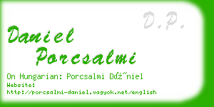 daniel porcsalmi business card